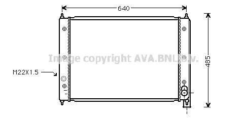 AVA QUALITY COOLING Радиатор, охлаждение двигателя VW2034